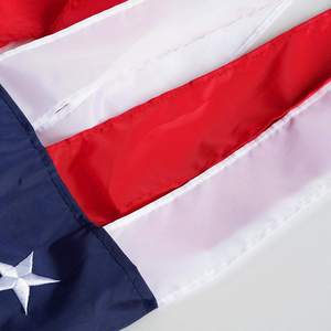 Drapeau américain brodé, dériveur de vent de 60 pouces, robuste, à suspendre en extérieur, pour le 4 juillet, rouge, blanc et bleu, patriotique - Product Image 2