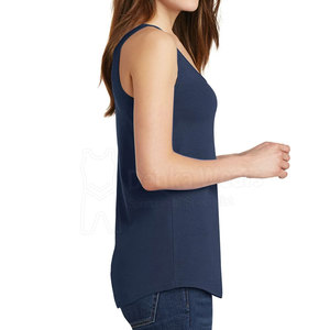 Débardeur pour femme à col rond, extensible, absorbant l'humidité, nouvelle mode, sur mesure, fabriqué en coton, pour une utilisation en extérieur - Product Image 5