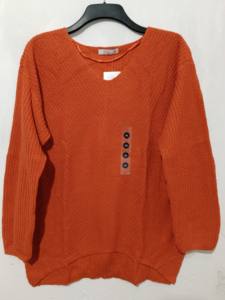 Vente en gros de pulls en laine tricotés personnalisés pour femmes, pull à manches longues et col en V pour l'hiver, design surdimensionné - Product Image 6