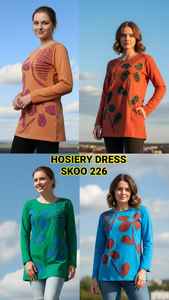 Minivestido tradicional indio informal de talla grande de alta calidad, calcetería de colores claros, camisa de tela, ropa de dormir, nuevo Maxi con estampado de flores - Product Image 2