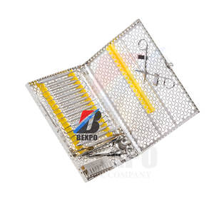 Kit de Osteotomía Quirúrgica, Cánula de Succión, Cureta Quirúrgica Lucas Crile-Portaagujas de Madera, Instrumentos de Acero Inoxidable - Product Image 4