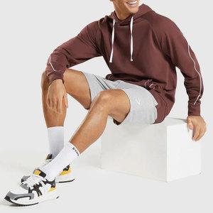 Nouvelle Arrivée Direct Usine – Sweat à Capuche Thermique Respirant pour Homme en Tissu Français, Couleur Unie, pour l'Extérieur, avec Impression en Relief - Product Image 4