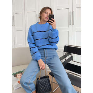 Suéter de Punto con Diseño de Gotas para Mujer 1009 - Product Image 3