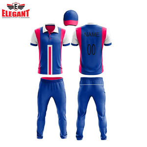 ชุดคริกเก็ตสำหรับผู้ใหญ่ คุณภาพพรีเมียม ผลิตด้วยมือจากผ้าโพลีเอสเตอร์ผสมฝ้าย สีสันปรับแต่งได้ ดีไซน์หรูหรา - Product Image 3