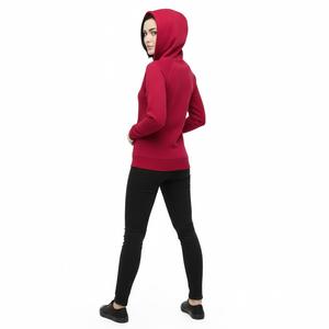 Luxury Crimson <b>Red</b> <b>Hoodie</b> <b>Women</b> Streetwear Pullover High Quality Cotton Fleece Slimfit <b>Hoodie</b> Sweatshirt Sweatsuit wholesale set - Product Image 2
