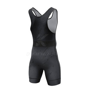 Nuevo Singlet de Lucha Libre para Hombre, Cómodo, Diseño Personalizado, Spandex/Poliéster, Ligero, Transpirable, de Secado Rápido, KANEKA SPORTS - Product Image 2