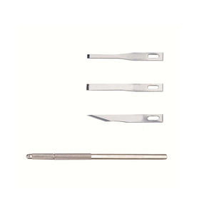 Cuchillas quirúrgicas médicas de buena calidad, cuchillas de bisturí de acero inoxidable con mango, cuchilla estéril, uso hospitalario - Product Image 1