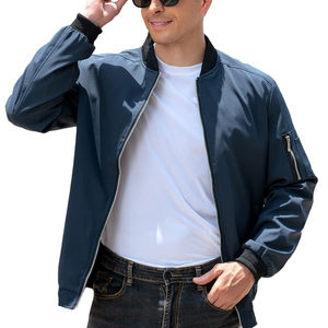Veste d'hiver en satin pour hommes vente en gros pas cher prix en ligne veste d'hiver bombardier respirante en polyester pour hommes - Product Image 4