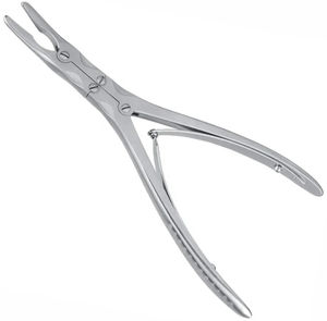 Leksell Bone Rongeur Design droit et incurvé Instrument chirurgical orthopédique à action composée en acier inoxydable - Product Image 1