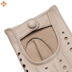 Black Women Winter <b>Driving</b> Wool Lining Genuine Lambskin Leather <b>Gloves</b> for <b>Ladies</b> - Product Image 5