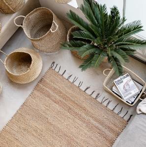 Tapis en jacinthe d'eau de luxe pour la maison et l'hôtel tapis durable taille personnalisable tapis naturels - Product Image 3