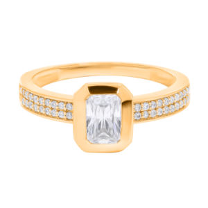 Bague de fiançailles en diamant/moissanite de laboratoire 0.67 Ct en or 10K, 14K, 18K Vente en gros OEM Pas cher - Product Image 5