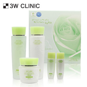 Coffret 3 Pièces Soin Hydratant Anti-âge à la Bave d'Escargot 3W Clinic – Crème Visage au Collagène Végétalien, Ingrédient Principal Huile, Logo Personnalisé, pour Usage Domestique OEM/ODM - Product Image 1