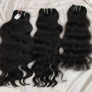 100% cabello humano crudo sin procesar. Extensiones de cabello humano remy de onda natural. - Product Image 1
