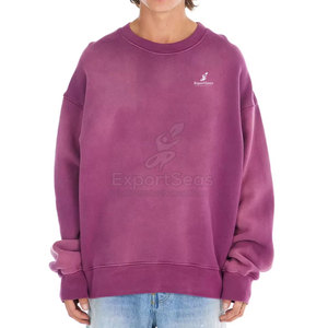Sudadera con Lavado Ácido de Moda Básica con Material Cómodo y Acabado Vintage Elegante - Product Image 1