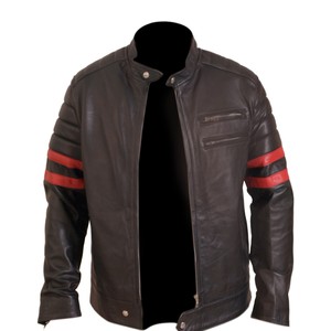 Chaqueta de moto de piel de vaca transpirable de alta calidad con diseño personalizado más vendida, chaquetas informales de invierno para hombre - Product Image 5