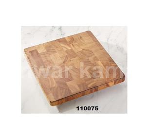 Solid <b>Wood</b> <b>Square</b> Shape Vegetable Fruit Meat & Cheese Board Chopping Board for Kitchen Counter Top & Hotel - Product Image 1