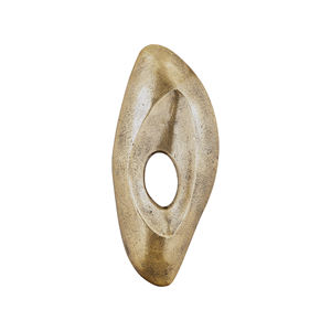 Sculpture de statue ronde en aluminium bronze moderne, ornement de table à base haute pour chambre à coucher et salon, objet décoratif pour la maison - Product Image 6