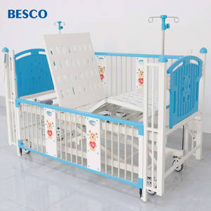 BESCO BES-HB064マニュアル小児用ベッド幼児用トロリー担架ステンレス鋼幼児用ベビーベッド用金属製病院用ベッド - Product Image 5
