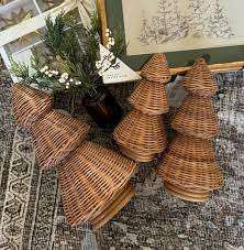 Prix bon marché Vietnam fait à la main en rotin arbre de Noël décoration de vacances artisanat exportation fournisseur - Product Image 2