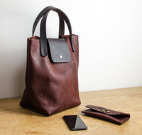 Sac fourre-tout vintage en cuir véritable grande capacité et durable LWTB-0197, doux, avec logo personnalisé, couleur personnalisée, marron, résistant à l'eau