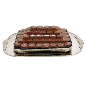 Bol à chocolat en acier avec plateau Plateau à chocolat fait main de qualité supérieure Plateau à chocolat décoratif de haute qualité - Product Image 3