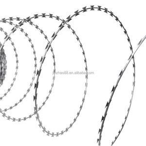 Factory Direct Sale JINZHAO Brand 0.8mm-<strong>1.5mm</strong> <strong>Thick</strong> Galvanized Steel <strong>Wire</strong> Barbed <strong>Razor</strong> Mesh Model <strong>RAZOR</strong> <strong>WIRE</strong> - Product Image 1