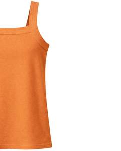 Custom Women Burnt Orange Sleeveless <b>Tank</b> <b>Top</b> <b>Square</b> <b>Neck</b> Casual Summer Vest Soft Stretch Fabric Custom Manufacturer Wholesale - Product Image 3