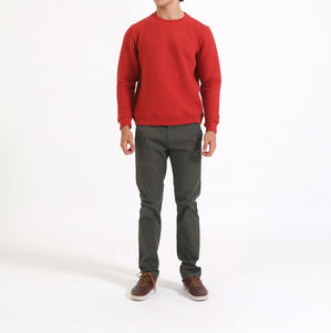 Venta al por mayor de la mejor calidad de nuevo estilo Streetwear Color sólido hombres pulóver sudadera de invierno cálido de manga larga hombres sudadera - Product Image 3