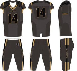 Camisetas de Fútbol Americano Personalizadas de Alta Calidad, Manga Corta, Ajuste Entallado, Transpirables, con Colores y Logotipos Personalizados - Product Image 6