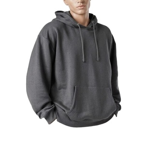 Custom Logo Heavyweight Oversized Hoodie 100% Cotton Fleece Streetwear Sweatshirt OEM Wholesale Casual Wear Drop Shoulder Hoodie - Product Image 1