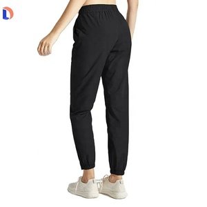 Unisex Mid Joggers High-Distressed Canvas Lace Decoration Breathable <b>Nylon</b> <b>Fabric</b> Windproof Fitness Straight Pant OEM Service - Product Image 2