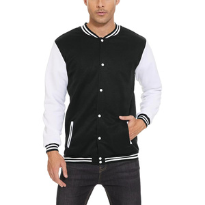 Chaqueta Universitaria Casual para Hombre OEM, Logotipo Bordado Personalizado, Chaqueta de Invierno Vintage de Lona Ecológica, Cuello Alto Transpirable, Talla Grande - Product Image 3