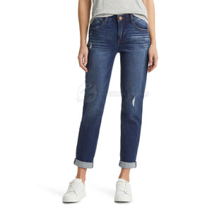 Pantalones Vaqueros Ligeros de Algodón 100% de Alta Calidad para Mujer, Estilo Casual Deportivo, Lavado Plano, Transpirables, de Secado Rápido, para Verano, Personalizados OEM - Product Image 2