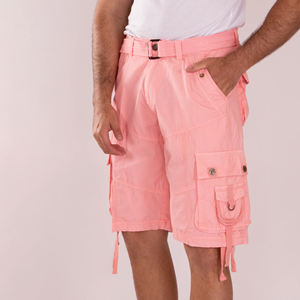 Pantalones Cortos Cargo Transpirables de Cintura Media para Hombre de Alta Calidad, Servicio OEM, Tela de Lana Peinada, Diseño Personalizable - Product Image 3