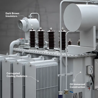 Transformateur de distribution immergé dans l'huile 35 kV, triphasé, à deux enroulements, écoénergétique, pour projets EPC miniers