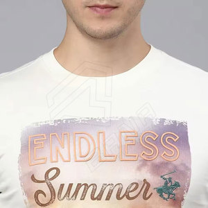 Nouveau style T-shirts pour hommes grande taille à manches courtes, haute qualité, écologiques, séchage rapide, décontractés d'été, en tissu éponge non tissé - Product Image 6