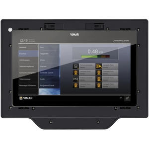 Panel de Control Central para Hogar Inteligente Vimar, Pantalla Táctil IP de 10 Pulgadas |   Estación de Video Multimedia con Sistema Operativo Linux, Diseño Deslizante, Compatible con IoT y CCTV - Product Image 1
