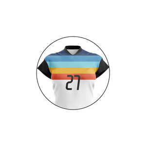 Uniformes de Voleibol Unisex de Poliéster 100% con Impresión por Transferencia de Calor Personalizada de Primera Calidad, Diseño Cómodo y Transpirable para Deportes - Product Image 2