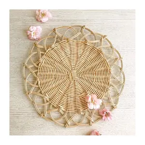 Natural Rattan Handwoven Placemats for Table Decor