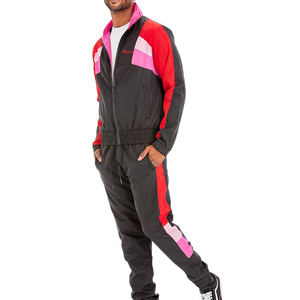 Conjunto de dos piezas cortavientos para hombre, ropa de calle, chaqueta de gran tamaño y pantalones holgados, conjunto cortavientos - Product Image 3