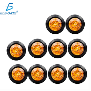 Nuova Luce LED Laterale Rotonda Ambra 12V per Camion, Set da 10 Pezzi, Indicatore di Posizione per Modello Howo - Product Image 3
