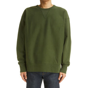 Sweat-shirt personnalisé en coton tricoté molletonné à col rond, manches longues, coupe oversize, épais et respirant, pour hommes et femmes, grandes tailles - Product Image 2