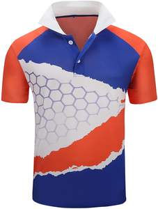 Polos en blanco al por mayor, personalice su propio logotipo, algodón, poliéster, camisetas lisas de polo de golf para hombre - Product Image 5