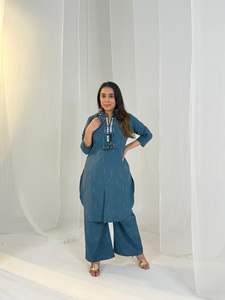 Best Jekart <b>Kurti</b> with Heavy Manual Work Designer Ethnic Wear for Women Party Palazzo Set Quick Dry - Product Image 6