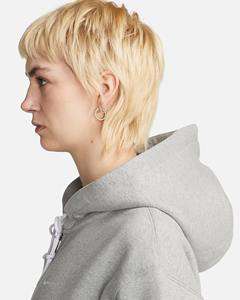 Sweat à capuche d'hiver surdimensionné 100% coton tricoté polaire tissu épais goutte épaule Logo en relief couleur unie Streetwear mode unisexe - Product Image 3