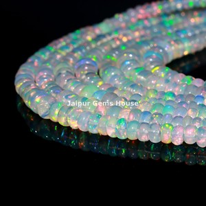 Venta caliente Natural etíope Welo Opal Cuentas de piedras preciosas sueltas Multi Fire para collar Fabricación de pulseras - Product Image 4