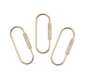 Llavero Ovalado Premium de Metal Dorado con Clip de Resorte para Llaves, Bolsos y Accesorios de Manualidades - Product Image 2