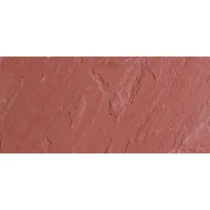 Panel de pared para decoración de suelo y pared, hoja de chapa de piedra arenisca roja, 100% Natural