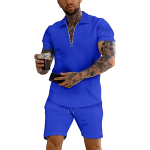 Conjunto de 2 piezas para correr de verano con logotipo personalizado para hombre, pantalones cortos y camiseta de estilo informal con logotipo lavado personalizado de alta calidad - Product Image 6